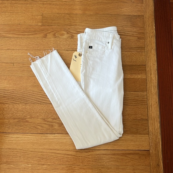AG White Skinny Jeans - Original Length - Size 24 - Picture 3 of 4